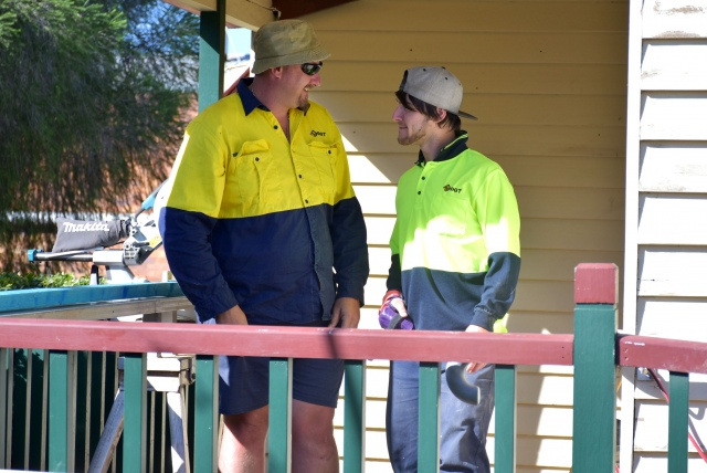 Trainees hard at work!